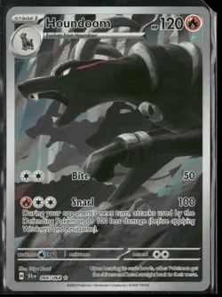 2024 Pokemon TCG Full Art Holo Shrouded Fable Illustration Rare #66 Houndoom - Image 1