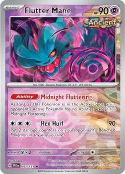 Flutter Mane [Poke Ball] - 043/131 - Prismatic Evolutions - NM - Pokemon - Image 1