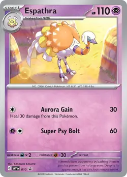 Espathra - SVP010 - Black Star Promo - NM - Pokemon - Read Desc. - Image 1