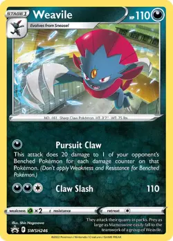 Weavile - SWSH246 - Black Star Promo - NM - Pokemon - Read Desc. - Image 1