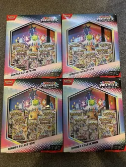 Pokemon TCG: Prismatic Evolutions Binder Collection x4 Factory Sealed Brand New - Image 1