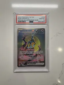 Iron Crown EX 206/162 Special Illustration Rare Temporal Forces Pokemon PSA 10 - Image 1