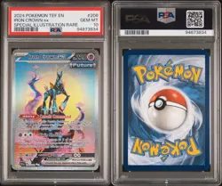 Iron Crown EX 206/162 Special Illustration Rare Temporal Forces Pokemon PSA 10 - Image 5