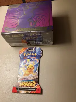Pokemon TCG Scarlet & Violet Base Elite Trainer Box ETB + Surging Spark Pack New - Image 3