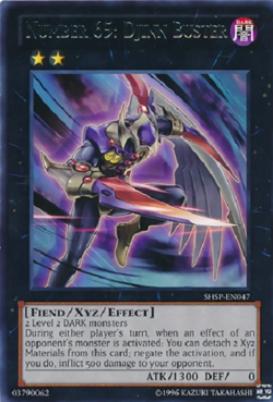 YUGIOH UNLIMITED SHSP-EN047 NUMBER 65: DJINN BUSTER RARE NEAR MINT (NM) - Image 1