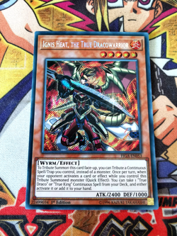 Ignis Heat, True Dracowarrior figa-en053 1st Edition (NM+) Secret Rare Yu-Gi-Oh! - Image 1