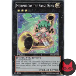 Yugioh Melomelody the Brass Djinn SP14-EN030 Starfoil 1st Edition NM - Image 1