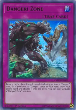 Yugioh CYHO-EN087 Danger! Zone Ultra Rare 1st Edition NM - Image 1