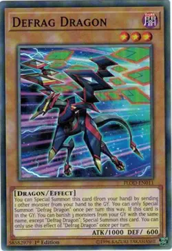 3X Yugioh FLOD-EN011 Defrag Dragon Common 1ST ED NM - Image 1