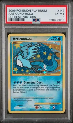 2009 Pokemon Platinum Supreme Victors Articuno Holo #148 PSA 6 EX-MT - Image 1