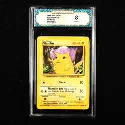 TQG 8 NM-MT 1999 Pokemon ENG Pikachu #58/102 C - Image 1