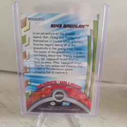 2000 Topps Pokemon TV Animation Series 3 Heroes & Villains Snorlax Ex-NM - Image 2