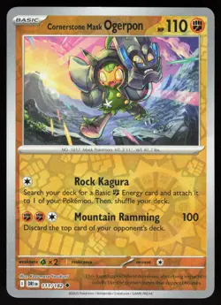 Cornerstone Mask Ogerpon 111/182 Destined Rivals Pokemon Reverse Holo NM - Image 1