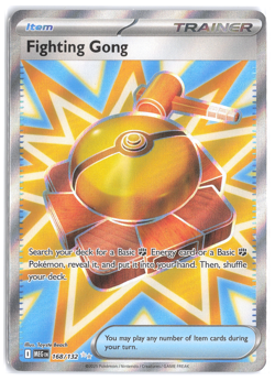 Fighting Gong 168/132 Ultra Rare ME01: Mega Evolution Pokemon TCG NM - Image 1