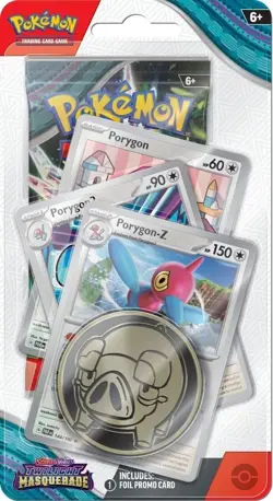 Pokemon TCG Twilight Masquerade Premium Checklane Blister Porygon-Z | - Image 1