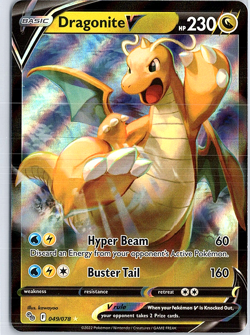 Dragonite V Holo Ultra Rare Pokemon GO 049/078 NM - Image 1