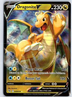 Dragonite V Holo Ultra Rare Pokemon GO 049/078 NM - Image 1