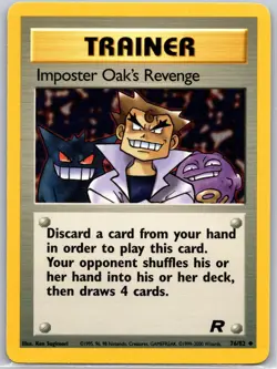 POKEMON TEAM ROCKET IMPOSTER OAK'S REVENGE 76/82 UNCOMMON UNLIMITED NM - Image 1