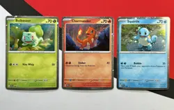 Bulbasaur Charmander Squirtle SVP 046 047 048 Cosmos Pokemon 151 Promos NM - Image 1