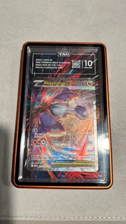 2025 POKEMON MEGA EVOLUTION SPECIAL ILLUSTRATION RARE #181 MEGA LATIAS EX TAG 10 - Image 1