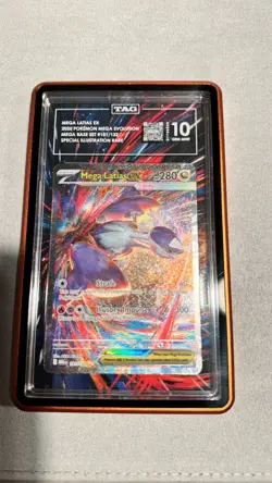 2025 POKEMON MEGA EVOLUTION SPECIAL ILLUSTRATION RARE #181 MEGA LATIAS EX TAG 10 - Image 2