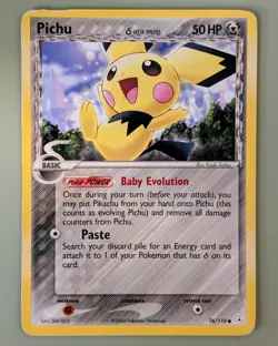 Pichu - Holon Phantoms 76/110 Common - Moderately Played - Vintage Pokemon TCG - Image 1