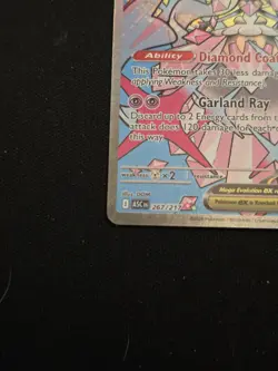 Pokemon TCG Mega Diancie EX XY—BREAKthrough 267/217 Secret Rare Full Art Holo - Image 2
