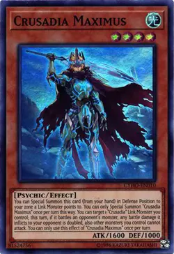3x Yugioh CYHO-EN010 Crusadia Maximus Super Rare NM - Image 1