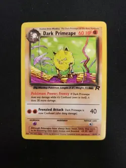 Dark Primeape 43/82 Team Rocket LP Pokemon Read Description - Image 1