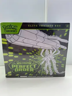 Pokemon TCG: Mega Evolution Perfect Order Factory Sealed ETB Elite Trainer Box - Image 1