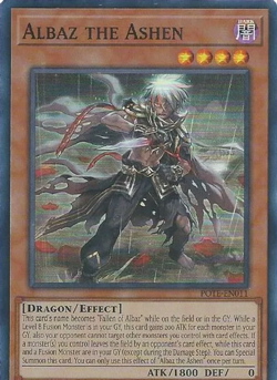 3x YUGIOH UNLIMITED POTE-EN011 ALBAZ THE ASHEN SUPER RARE NEAR MINT (NM) - Image 1