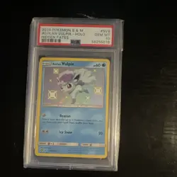 2019 Pokemon Hidden Fates Shiny Vault Alolan Vulpix SV8/SV94 Holo PSA 10 - Image 1