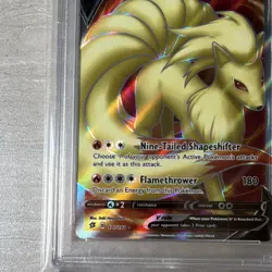 Pokemon Ninetales V Full Art Holo 177/192 Rebel Clash English PSA 10 - Image 2