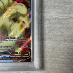 Pokemon Ninetales V Full Art Holo 177/192 Rebel Clash English PSA 10 - Image 3