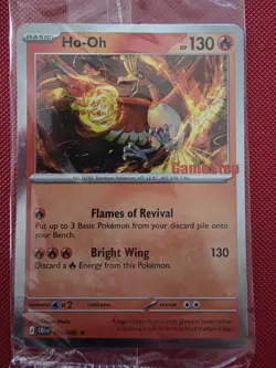 Ho-Oh Gamestop Stamped Promo Pokemon TCG SEALED Chaos Rising - Image 1