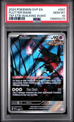 Pokemon Flutter Mane SVP 097 Black Star Promo TEF Walking Wake PSA 10 GEM MINT - Image 1