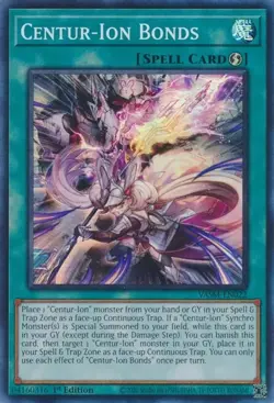3x YUGIOH 1ST ED VASM-EN022 CENTUR-ION BONDS SUPER RARE NEAR MINT (NM) - Image 1