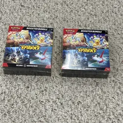 Lot of 2 - Pokemon TCG: S&V Surging Sparks Factory Sealed Booster Bundle Boxes - Image 1
