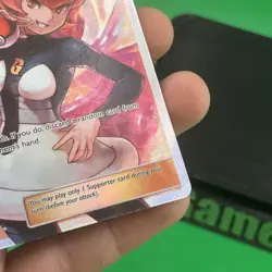 Pokemon TCG Mars 154/156 SM-Ultra Prism Full Art Holo Ultra Rare Trainer LP - Image 5