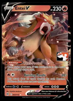 Entei V Prize Pack Series Cards Holo 022/172 Pokemon TCG - Image 1