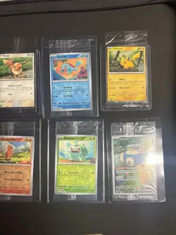 Pokemon Scarlet and Violet 151 Sealed Promos Stamp Cards 6 Card Set - Image 1