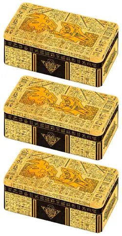 3x YUGIOH FACTORY SEALED 1ST ED 2021 ANCIENT BATTLES TIN (9 MEGA BOOSTER PACKS) 83717854203 - Image 1