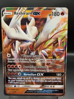 Reshiram GX - 11/70 - Pokemon Dragon Majesty Sun & Moon Ultra Rare Card LP - Image 1
