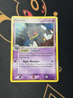 Banette 1/100 Ex Crystal Guardians Holo Foil Rare Pokemon Card MP SWIRL - Image 2