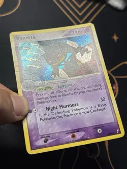 Banette 1/100 Ex Crystal Guardians Holo Foil Rare Pokemon Card MP SWIRL - Image 5