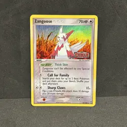 Zangoose 25/108 EX Power Keepers Reverse Holo Rare Stamped Pokemon Card NM/LP - Image 2