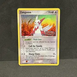 Zangoose 25/108 EX Power Keepers Reverse Holo Rare Stamped Pokemon Card NM/LP - Image 3