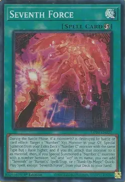 3x YUGIOH 1ST ED LD10-EN037 SEVENTH FORCE SUPER RARE NEAR MINT (NM) - Image 1