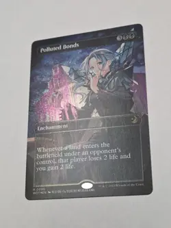 Polluted Bonds Borderless Confetti FOIL Wilds of Eldraine NM MTG Magic - Image 2