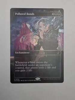 Polluted Bonds Borderless Confetti FOIL Wilds of Eldraine NM MTG Magic - Image 4